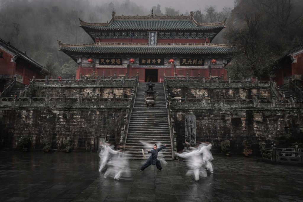 image shows purple heaven palace, one of the places of wudang kung fu tour